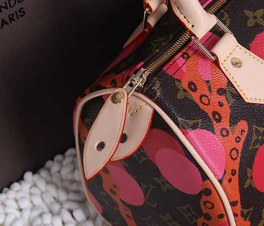 Louis Vuitton Outlet Monogram Canvas SPEEDY 25 RAMAGES 41526 Rose