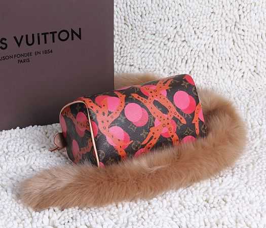 Louis Vuitton Outlet Monogram Canvas SPEEDY 25 RAMAGES 41526 Rose