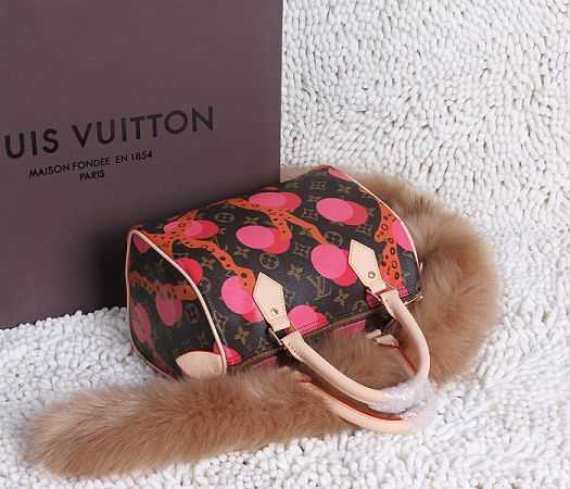 Louis Vuitton Outlet Monogram Canvas SPEEDY 25 RAMAGES 41526 Rose