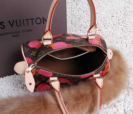 Louis Vuitton Outlet Monogram Canvas SPEEDY 25 RAMAGES 41526 Rose