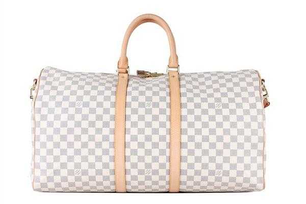 Louis Vuitton Outlet handbag damier azur canvas keepall 50 n41430