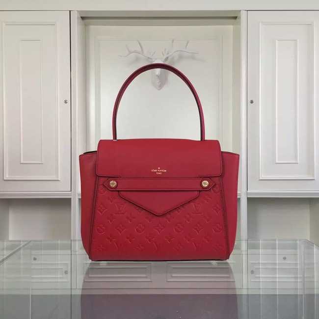 Louis Vuitton Outlet original leather embossing tote bag 50438 red