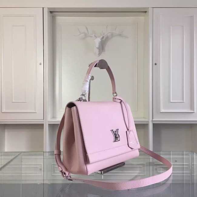 Louis Vuitton Outlet original litchi leather tote bag 50250 pink