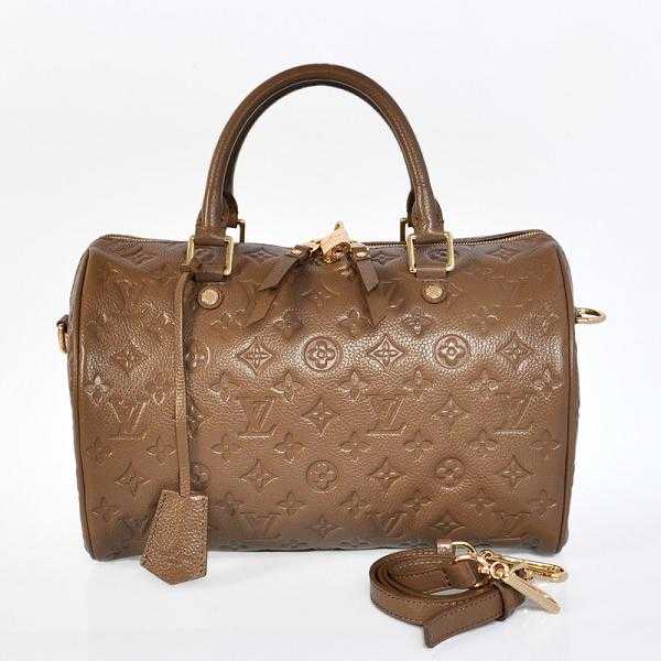 Louis Vuitton Outlet monogram empreinte speedy bandouliere 25 M40765 coffee