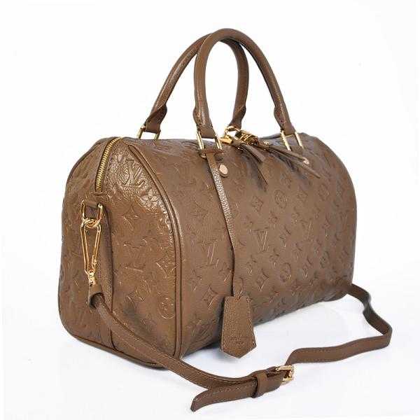 Louis Vuitton Outlet monogram empreinte speedy bandouliere 25 M40765 coffee