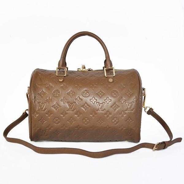 Louis Vuitton Outlet monogram empreinte speedy bandouliere 25 M40765 coffee