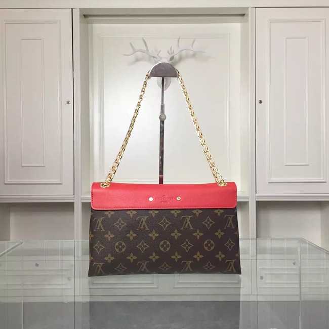 Louis Vuitton Outlet Monogram Canvas Pallas Chain 41246 Red