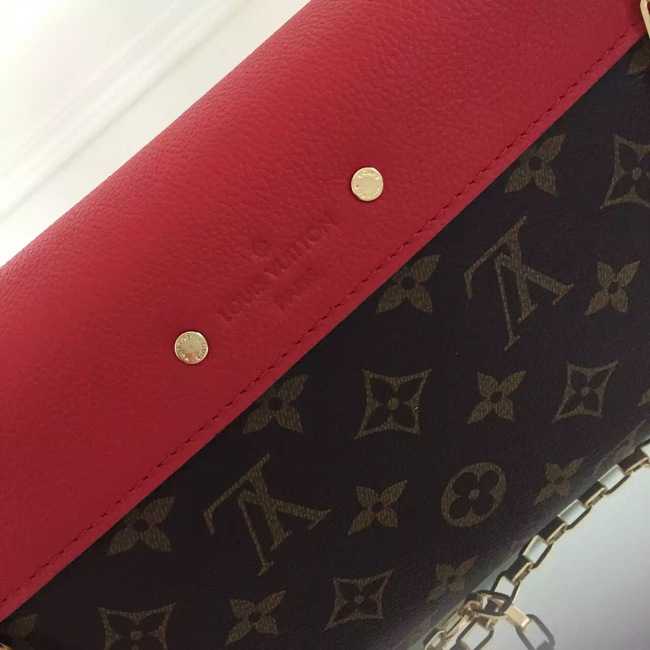 Louis Vuitton Outlet Monogram Canvas Pallas Chain 41246 Red