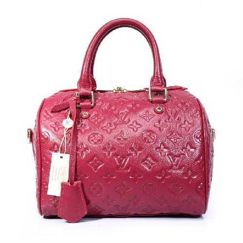 Louis Vuitton Outlet monogram empreinte speedy bandouliere 25 M40762 red