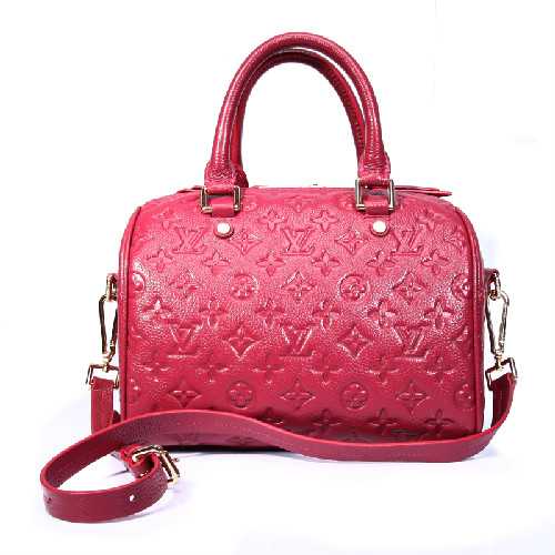 Louis Vuitton Outlet monogram empreinte speedy bandouliere 25 M40762 red