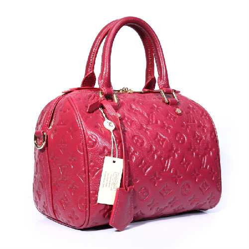 Louis Vuitton Outlet monogram empreinte speedy bandouliere 25 M40762 red