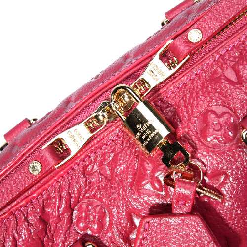 Louis Vuitton Outlet monogram empreinte speedy bandouliere 25 M40762 red