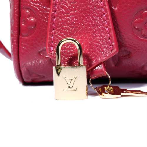 Louis Vuitton Outlet monogram empreinte speedy bandouliere 25 M40762 red