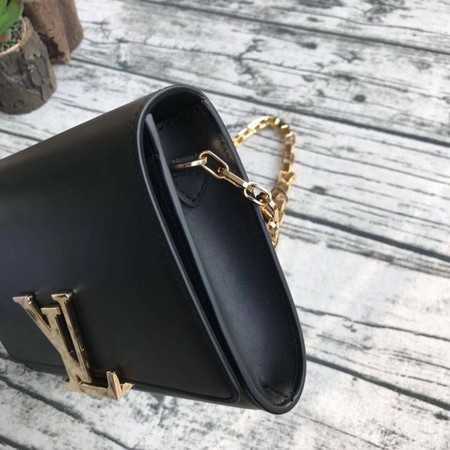 Louis Vuitton Outlet CHAIN LOUISE Original leather Shoulder Bag M94335 Black