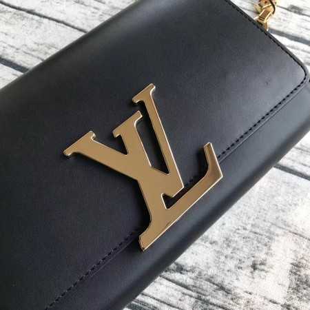 Louis Vuitton Outlet CHAIN LOUISE Original leather Shoulder Bag M94335 Black