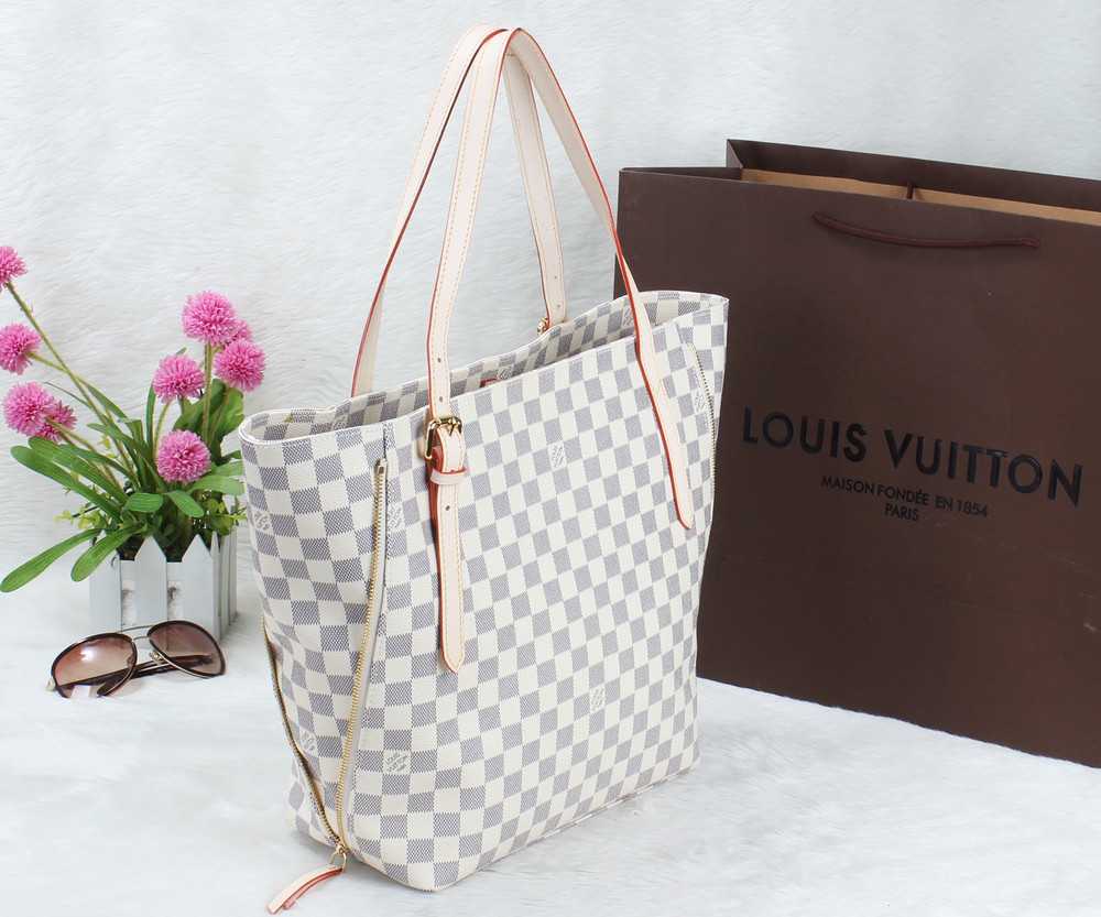 2014 Louis Vuitton Outlet 412085 white grid