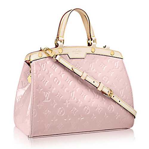 Louis Vuitton Outlet Monogram Vernis Brea MM M90927 Rose Ballerine