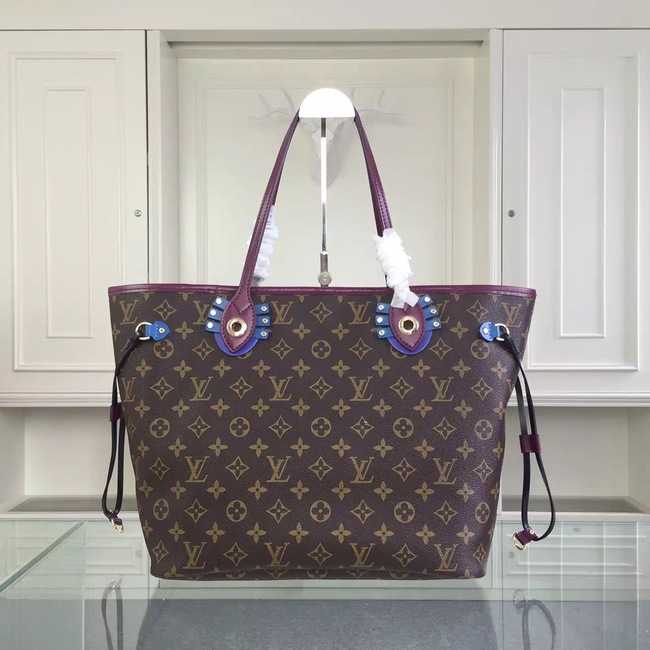 Louis Vuitton Outlet Monogram Canvas NEVERFULL MM 41663 Purple