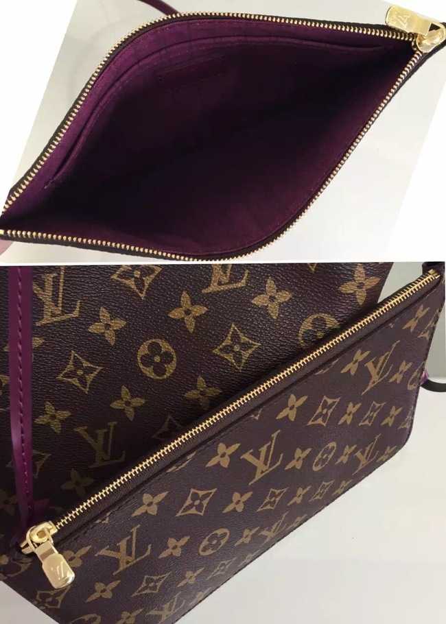 Louis Vuitton Outlet Monogram Canvas NEVERFULL MM 41663 Purple