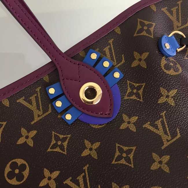 Louis Vuitton Outlet Monogram Canvas NEVERFULL MM 41663 Purple