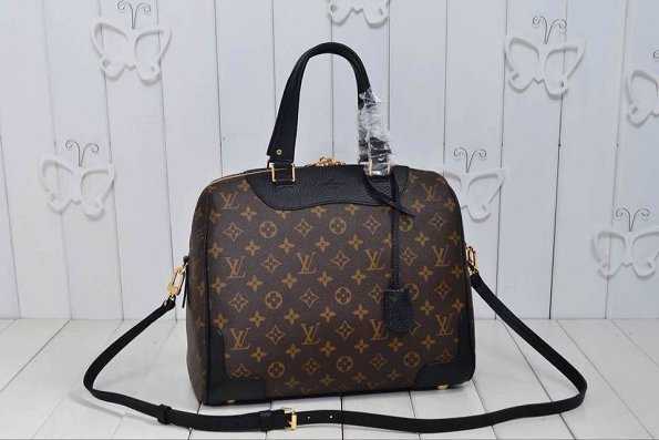 2015 Louis Vuitton Outlet monogram canvas retiro nm m50058 black