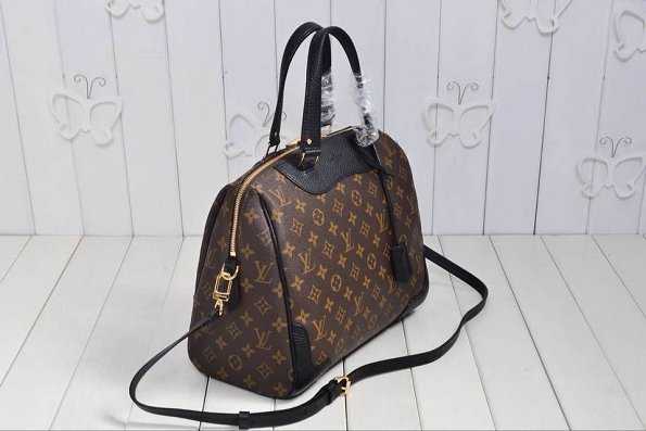 2015 Louis Vuitton Outlet monogram canvas retiro nm m50058 black