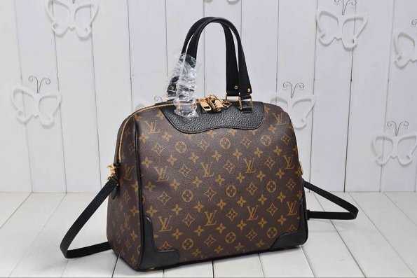 2015 Louis Vuitton Outlet monogram canvas retiro nm m50058 black