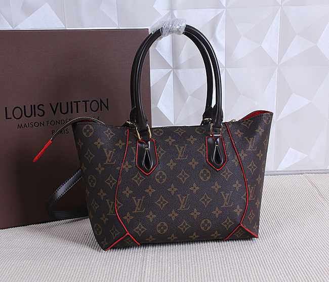 Louis Vuitton Outlet Damier Ebene Canvas Caissa Tote Bag PM M41548