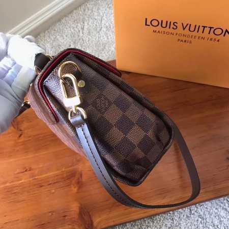 Louis Vuitton Outlet Damier Ebene Canvas Croisette Hand Carry Shoulder Handbag N53000