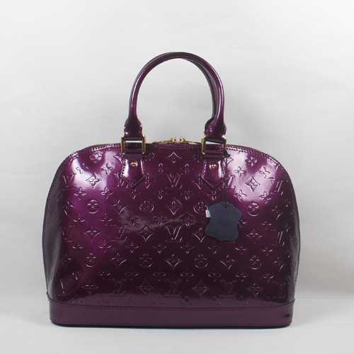 Louis Vuitton Outlet Monogram Vernis Alma MM Purple 93625