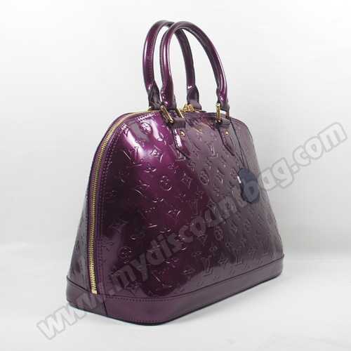 Louis Vuitton Outlet Monogram Vernis Alma MM Purple 93625