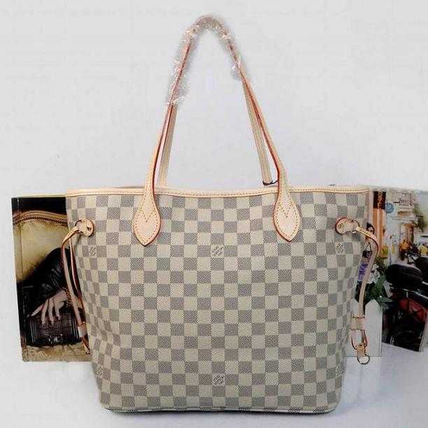 Louis Vuitton Outlet bag damier azur neverfull mm n41361