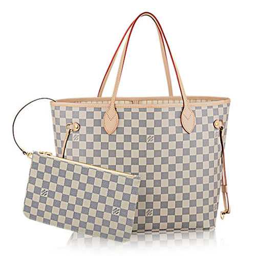 Louis Vuitton Outlet bag damier azur neverfull mm n41361