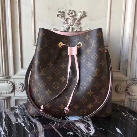 Louis Vuitton Outlet monogram canvas original bag neonoe M44020 pink