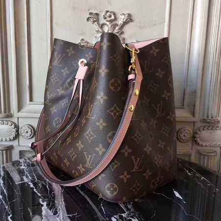 Louis Vuitton Outlet monogram canvas original bag neonoe M44020 pink