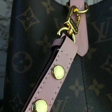 Louis Vuitton Outlet monogram canvas original bag neonoe M44020 pink