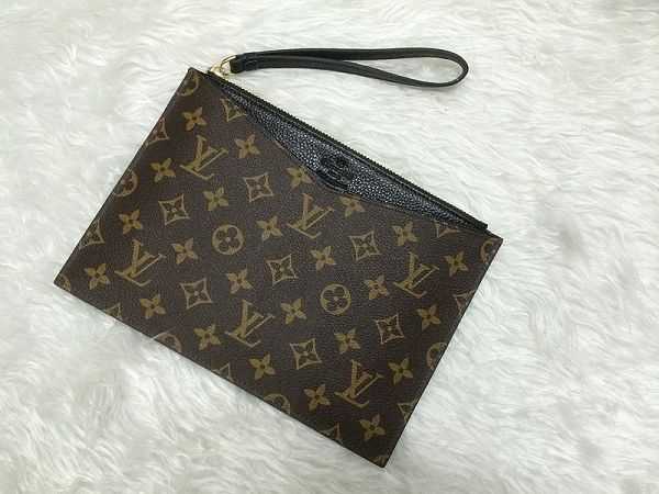 2014 Louis Vuitton Outlet monogram canvas pochette pallas m60608 black