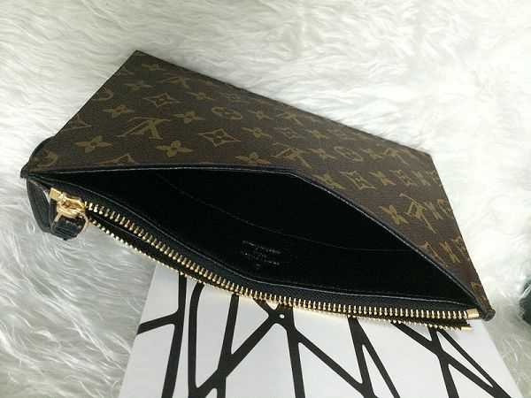 2014 Louis Vuitton Outlet monogram canvas pochette pallas m60608 black