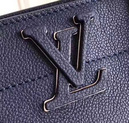 Louis Vuitton Outlet original calfskin Tote Bag freedom M54842 dark blue