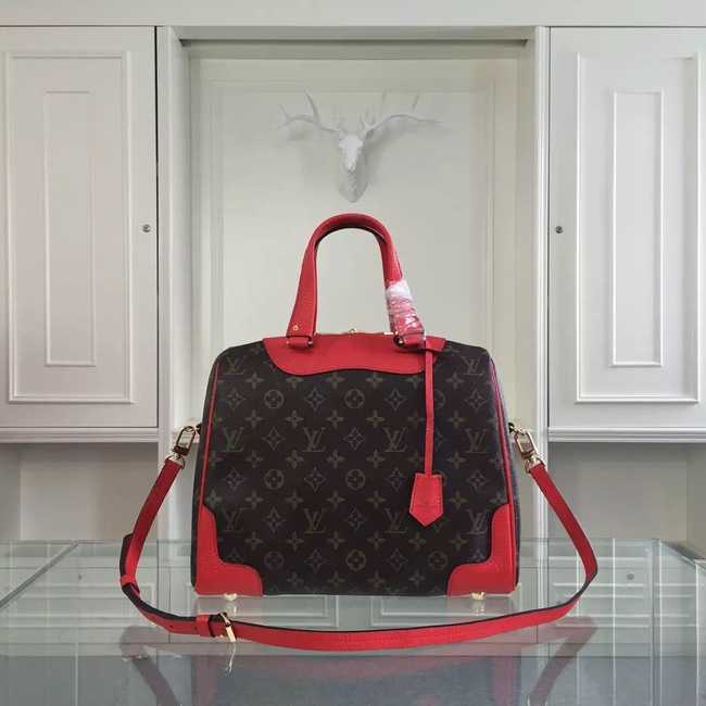 Louis Vuitton Outlet Monogram Canvas Retiro NM M50057 Red