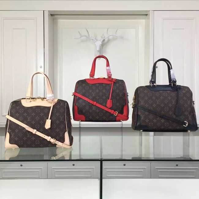 Louis Vuitton Outlet Monogram Canvas Retiro NM M50057 Red