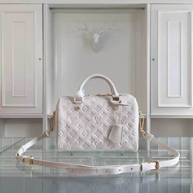 Louis Vuitton Outlet Monogram Empreinte 25CM Tote Bag M91337 White