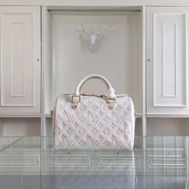 Louis Vuitton Outlet Monogram Empreinte 25CM Tote Bag M91337 White