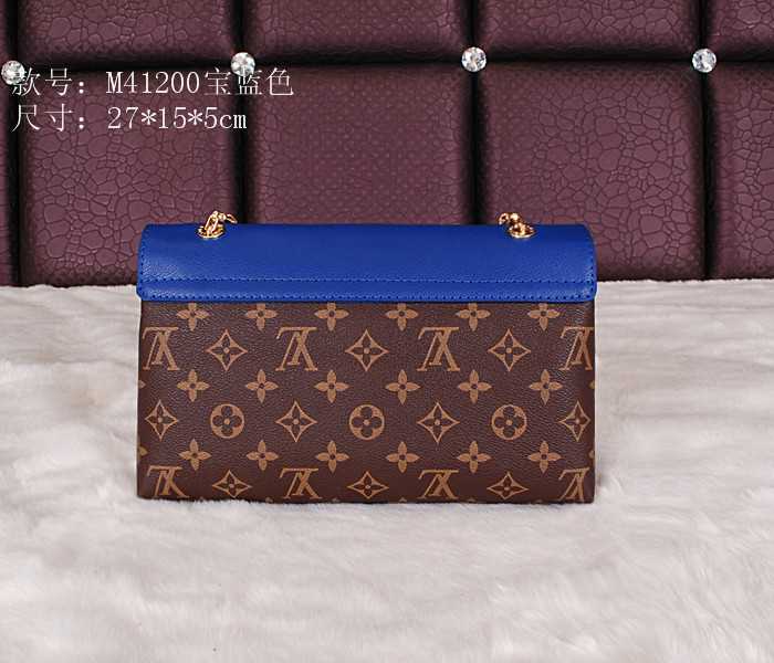 2014 Louis Vuitton Outlet pallas chain shoulder bag m41200 blue