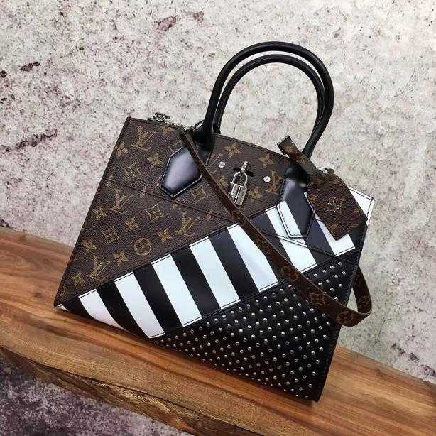 2017 Louis Vuitton Outlet imported leather city steamer mm m42526