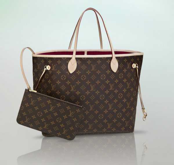 2014 Louis Vuitton Outlet monogram canvas bag neverfull mm m40996 red