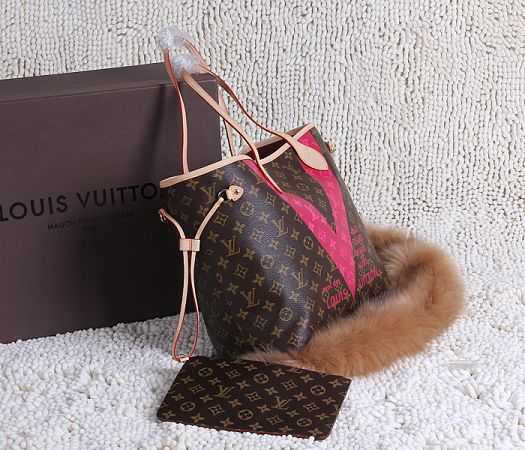 2015 Louis Vuitton Outlet Monogram Canvas Hot Style 41602 Rose