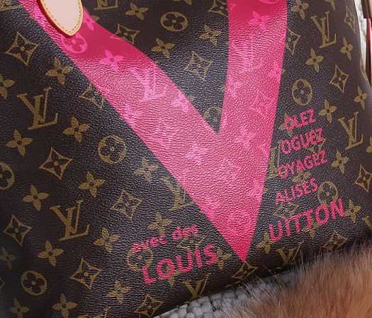 2015 Louis Vuitton Outlet Monogram Canvas Hot Style 41602 Rose