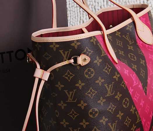 2015 Louis Vuitton Outlet Monogram Canvas Hot Style 41602 Rose