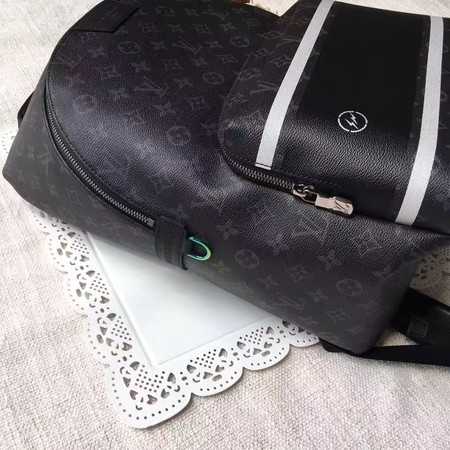 2018 Louis Vuitton Outlet monogram canvas backpack 43408 black